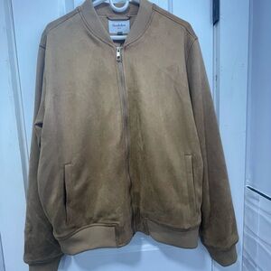 Goodfellow & Co Tan Bomber Jacket Classic Size L